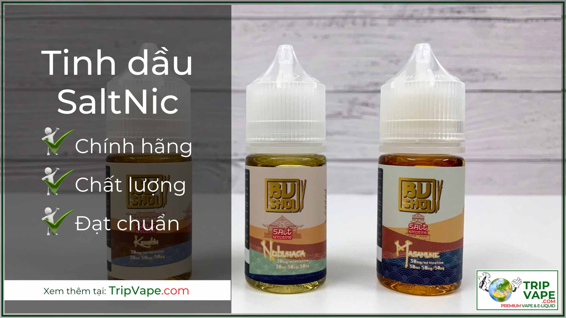 Tinh dầu Salt Nicotine chính hãng.