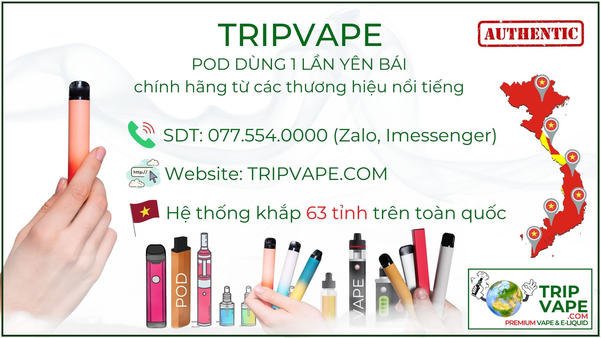 Pod dùng 1 lần Yên Bái